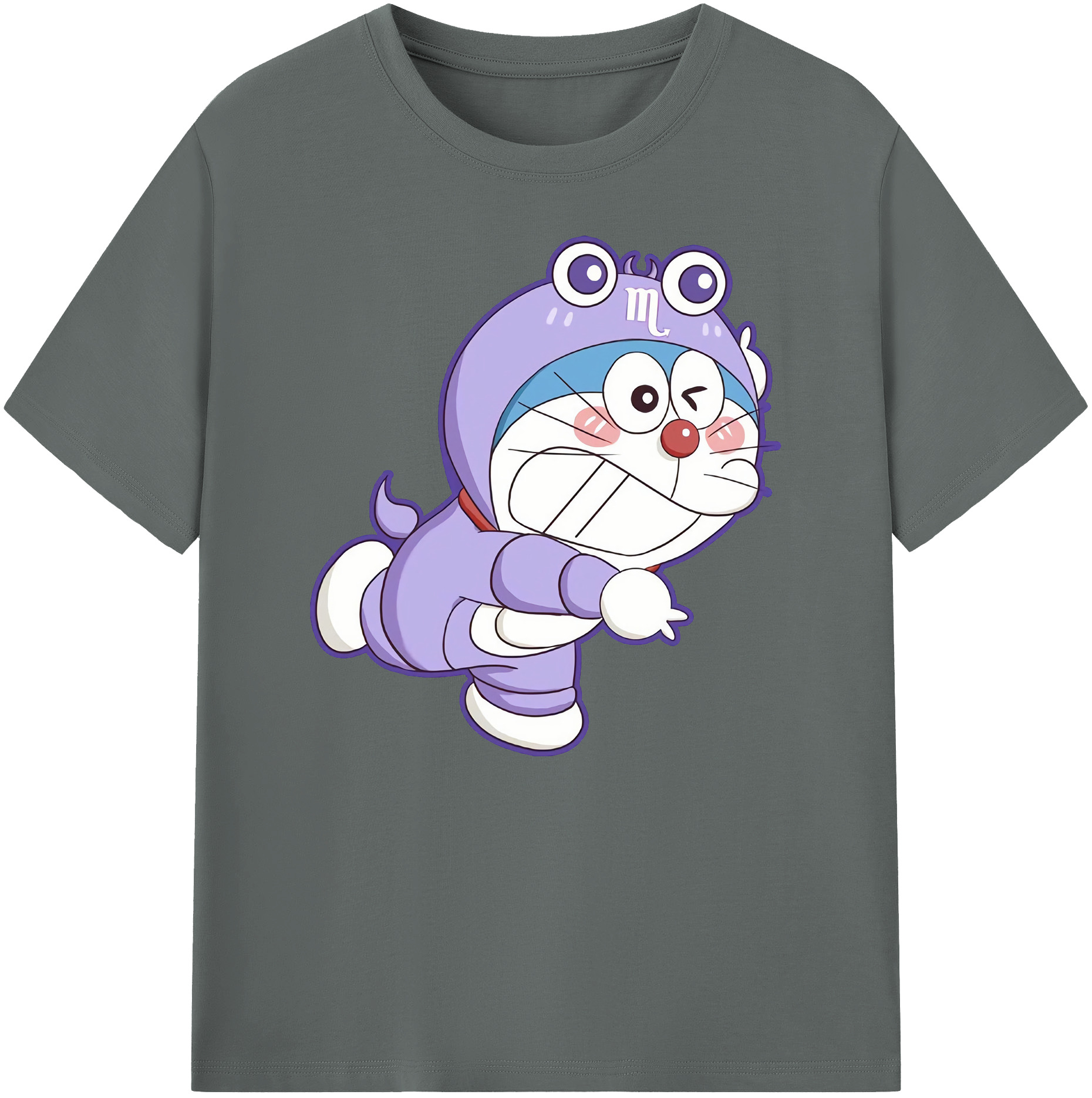 （画像用） ドラえもん Doraemon 綿100％ メンズ半袖Tシャツ｜肌触りやわらか＆通気性